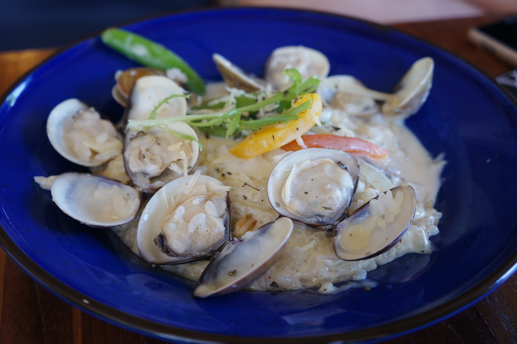 蒜香白酒蛤蜊義式燉飯
