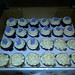 Purple / silver pipped cupcakes