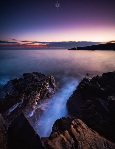 canon cliffs clouds colours dawn findochty landscape leefilters longexposure morayfirth rocks scotland sunrise water waves