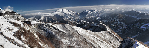 panorama snow mountains montagne landscape neve catria montenerone mountnerone