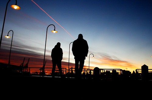 sunset tramonto harbour genoa genova porto