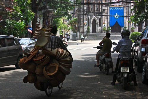 Now this is mobile commerce--carrying wares on a bicycle