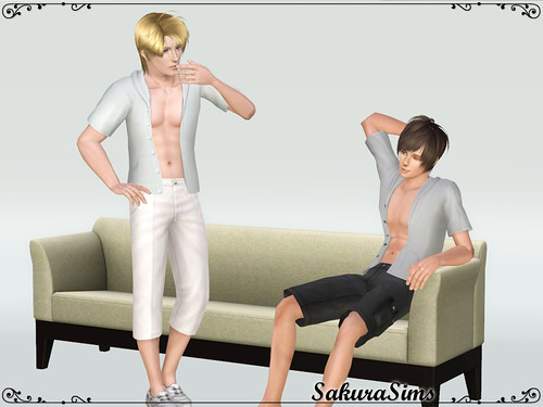 одежда -  The Sims 3. Одежда мужская : нижнее белье, плавки, пижамы. 10204187093_3acde115e2