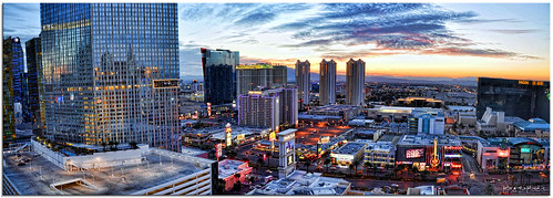 panorama color colour clouds sunrise buildings dawn lights nikon view lasvegas pano wide strip d90 fotografdude