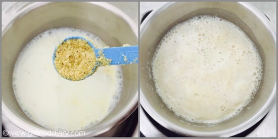 Dry Fruit Powder Milk - step