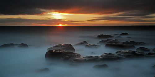 uk sunset sea england sky sun seascape west beach water stone clouds landscape big sandstone long exposure cloudy lee cumbria nd filters whitehaven stopper parton pwpartlycloudy