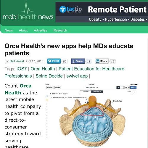 Orca Health in the news--mobihealthnews, to be precise.  cc @nversel @mobihealthnews @orcahealth