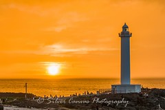Cape Zanpa Lighthouse at Sunset