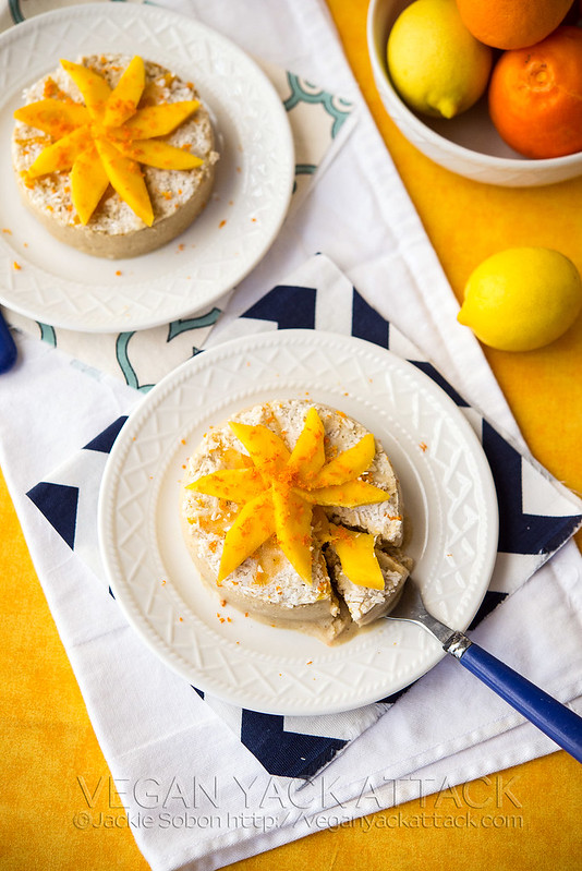 Refreshing and naturally sweet Raw Mango Banana Cakes that are filled with fruit and easy-to-make!