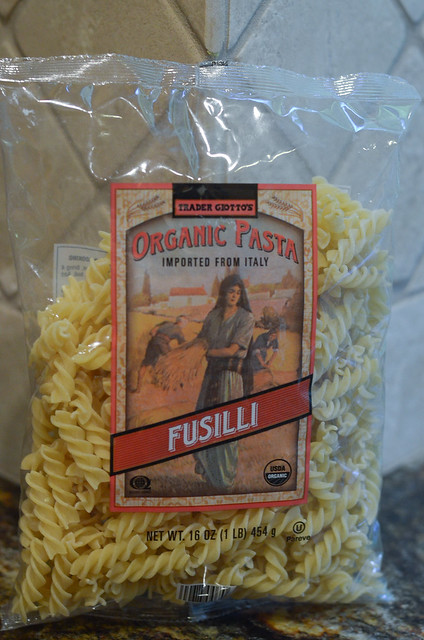 A package of fusilli.