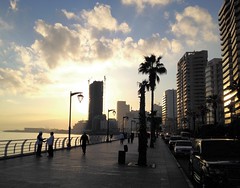 Corniche looking east, Beirut