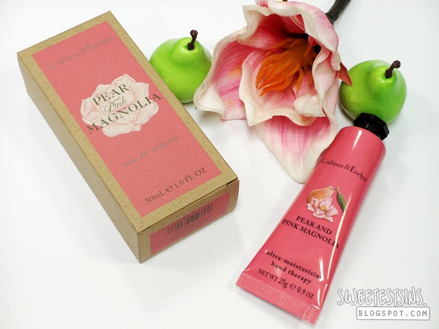 crabtree & evelyn pear and pink magnolia collection