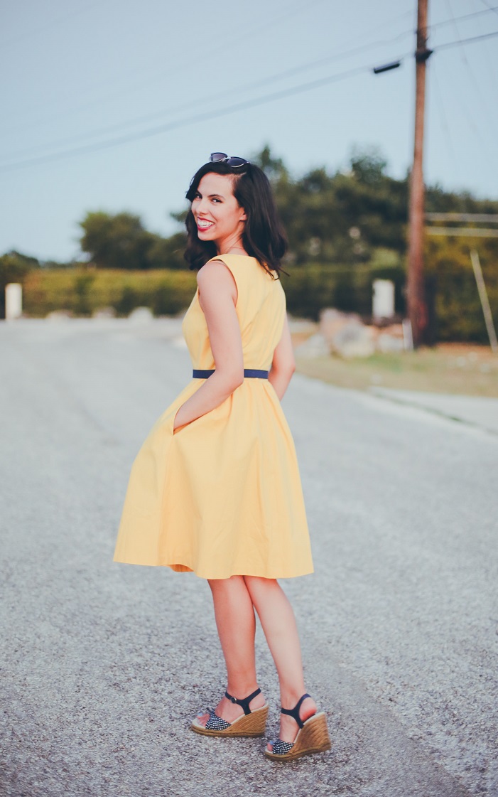 modcloth yellow dress