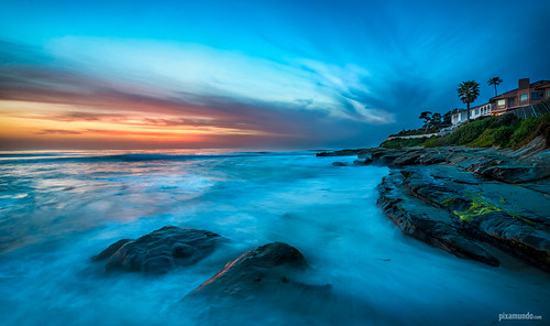 california ca sunset beach nikon sandiego lajolla bluehour d800 pixamundo