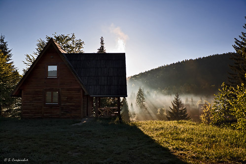 sun house mist nature fog sunrise canon tara serbia srbija