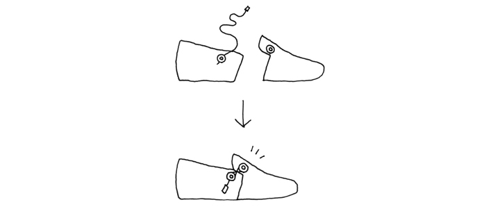 Tod's Envelope Boat Shoes - sketch by Nendo
