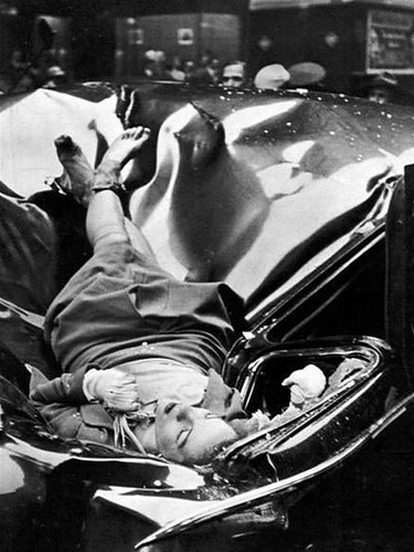 A most beautiful suicide - 23 year old Evelyn McHale leapt to her death from an observation deck 83rd floor of the Empire state building May 1 1947 She landed on a United nations limousine