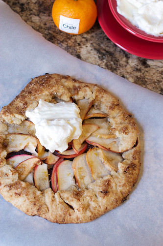 Individual Apple Galette with Clementine Cream #CookChilean