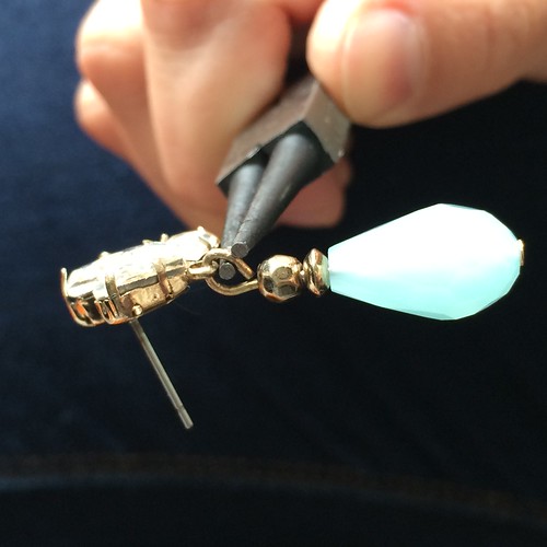 Make do and mend: Anita Glass Teardrop Earring repair