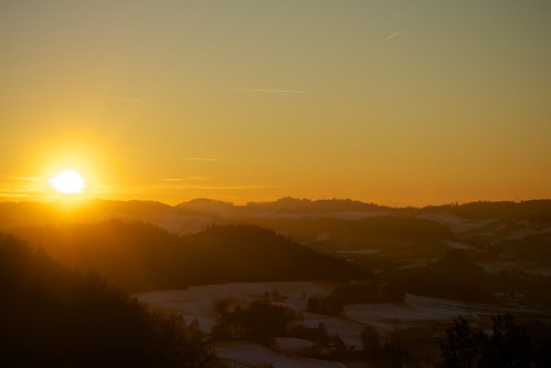 winter sunset sun snow landscape evening hills bern hohwacht a65 oberaargau reisiswil