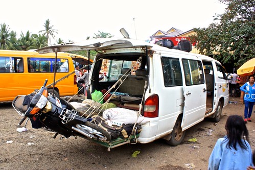 You can fit anything into a minivan. Having the motorbike like this increases the human capacity of the vehicle