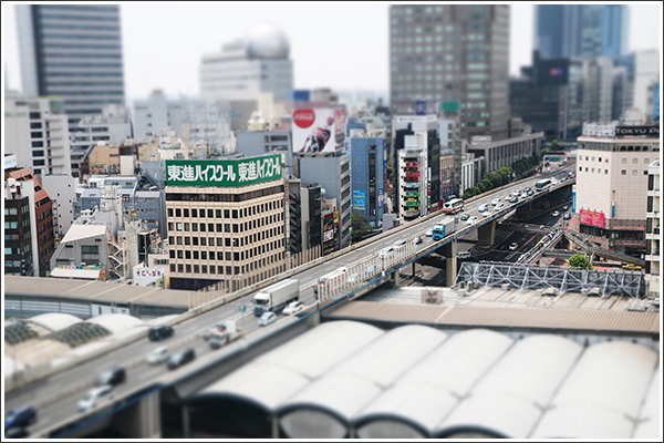 渋谷 ジオラマ風 Photo by CANON EOS 70D