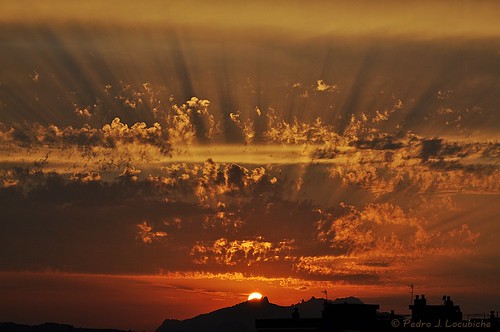 sunset sun sol atardecer nubes montserrat puesta posta núvols sabadell capvespre
