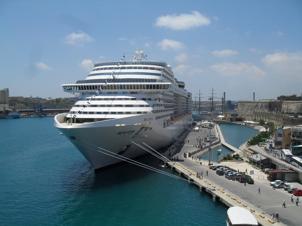 Cruise liner in Malta