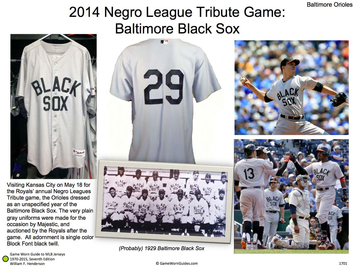 29 BALTIMORE Black Sox Negro League Baseball White Throwback Jersey