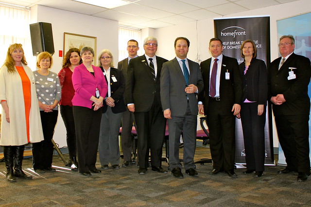 Photo of Premier, Minister Denis and some of the grant recipients