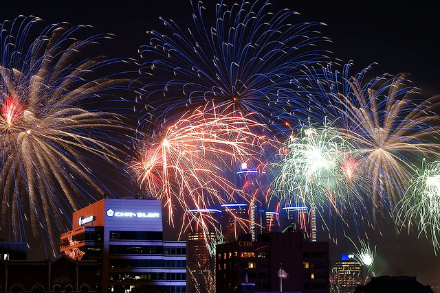 2013 Detroit River Fireworks