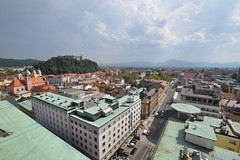 Wide angle view from Nebotičnik