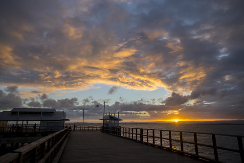 sunset clouds pier redcliffe cloudsstormssunsetssunrises