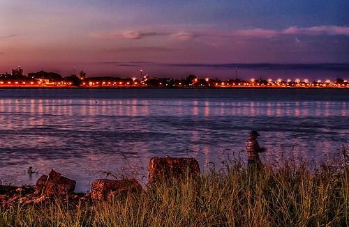 sunset santafe water argentina atardecer lights luces agua nightshot lagoon nocturna laguna