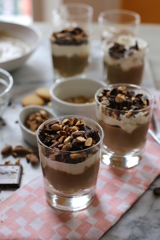 Espresso Almond and Ghirardelli Chocolate Pudding Cups