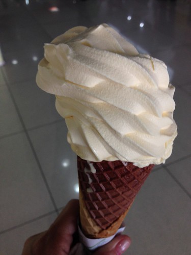 Vanilla ice cream from Family Mart