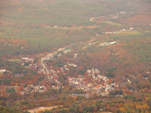 mountain town vermont view ludlow foliage okemo