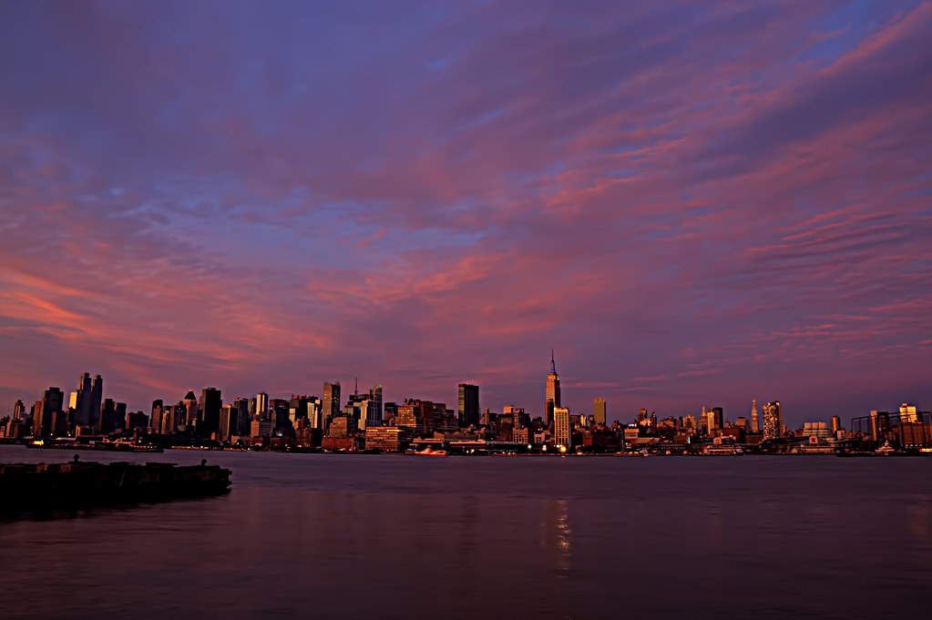 Sunrise and sunset times in Jersey City