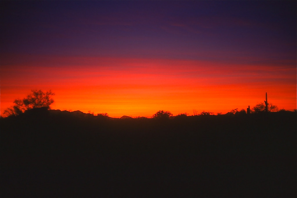 Arizona sunset ~ 1973
