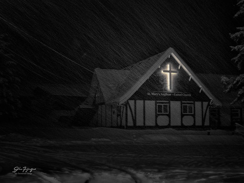 winter snow canada church landscape britishcolumbia snowstorm sorrento anglican shuswap