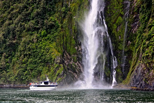 Milford Sound waterfall