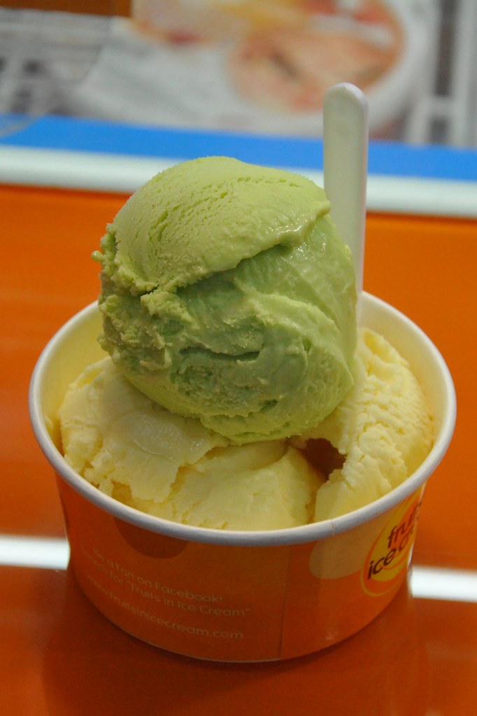 Avocado and Durian Ice Cream