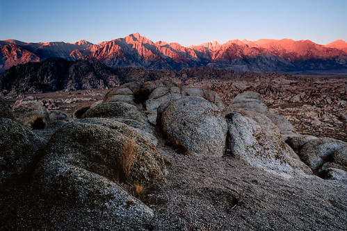 california usa color film nature sunrise landscape mtwhitney lonepine provia