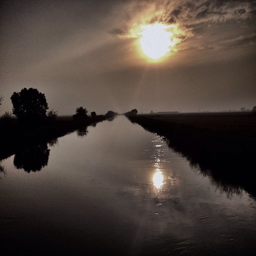 sunset reflection water square landscape flow evening iphoneography iphone4s