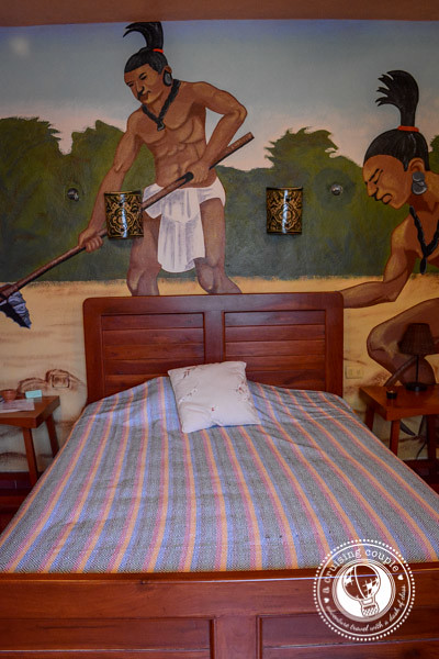 Mayan Agricultural Artwork at Casa Hamaca Guesthouse