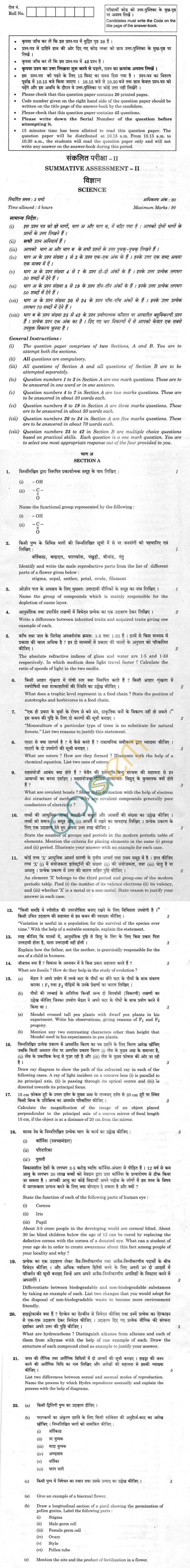 CBSE Compartment Exam 2013 Class X Question Paper - Science
