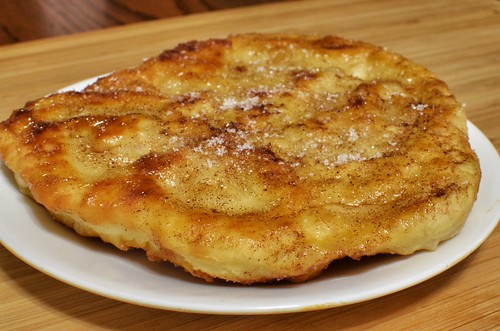 Mmm... fry bread with honey and cinnamon