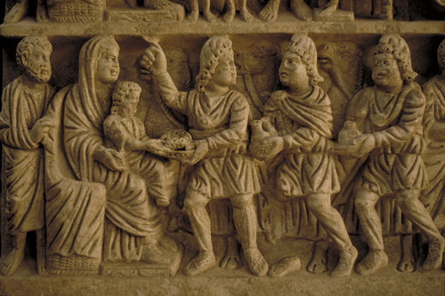 sculpture sarcophagus nativity jesuschrist mcad holyfamily magi earlychristian minneapoliscollegeofartanddesign mcadlibrary allantkohl