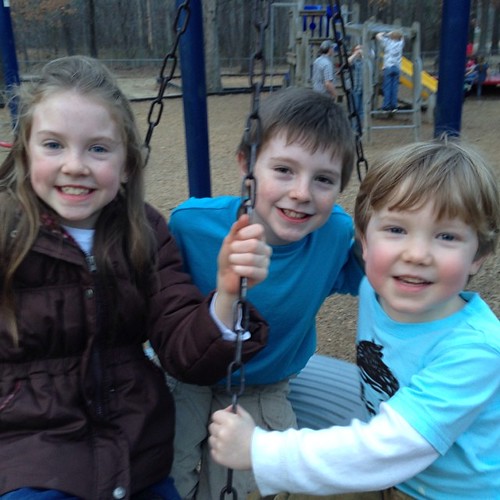Just hangin' at the park with my cuties on this pretty day!