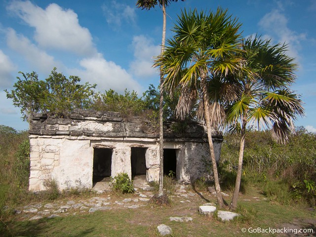 Old Mayan temple in the Sian Ka'an Reserve